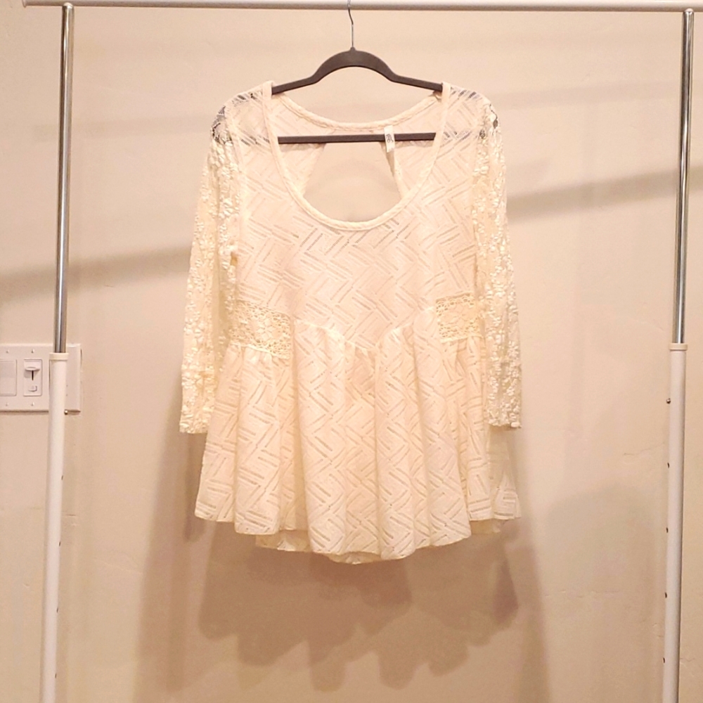 Free People lacey baby doll top